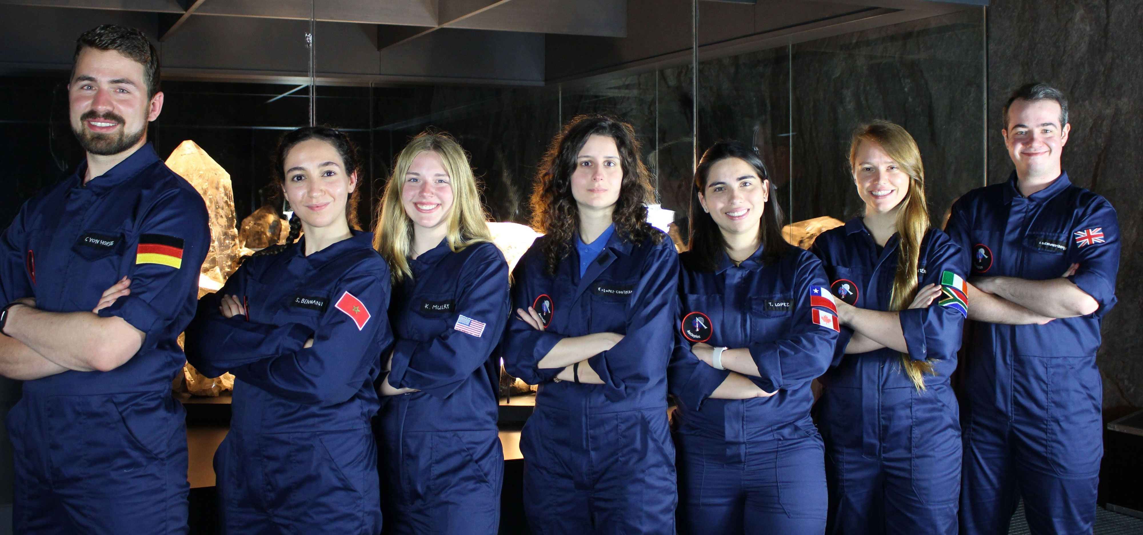 Crew at the Asclepios astronaut training program in Switzerlan