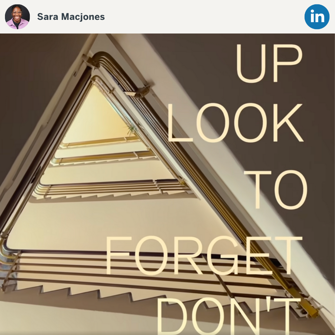 Sarah Macjones post on LinkedIn